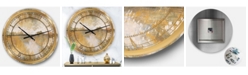 Designart Glam Oversized Metal Wall Clock